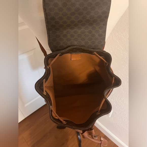 Vintage Celine brown leather backpack - Picture 7 of 8